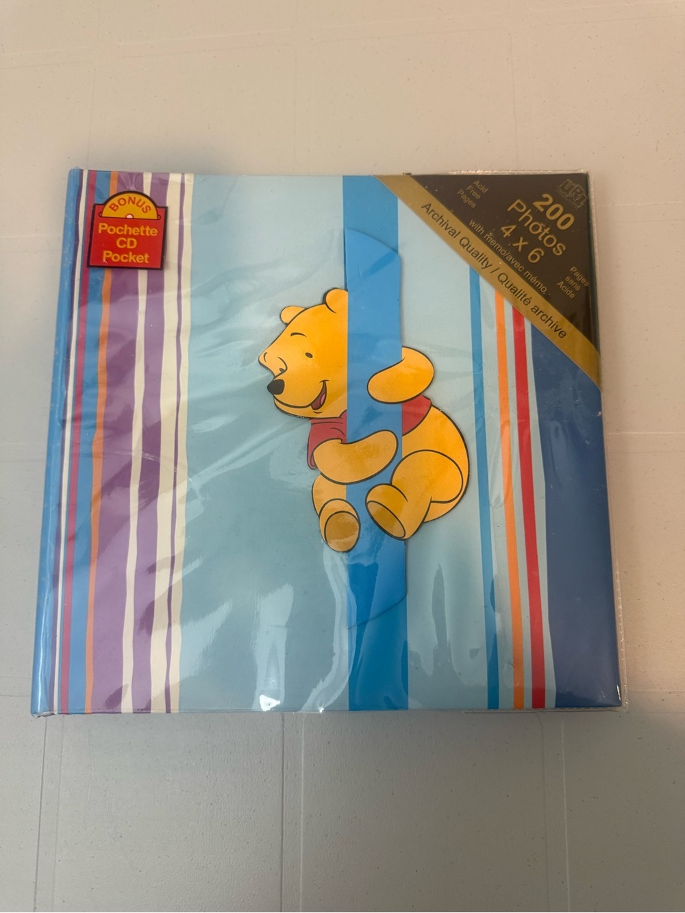 Vintage 90s Winnie the Pooh Blue Photo Album - 200 4x6 Photos